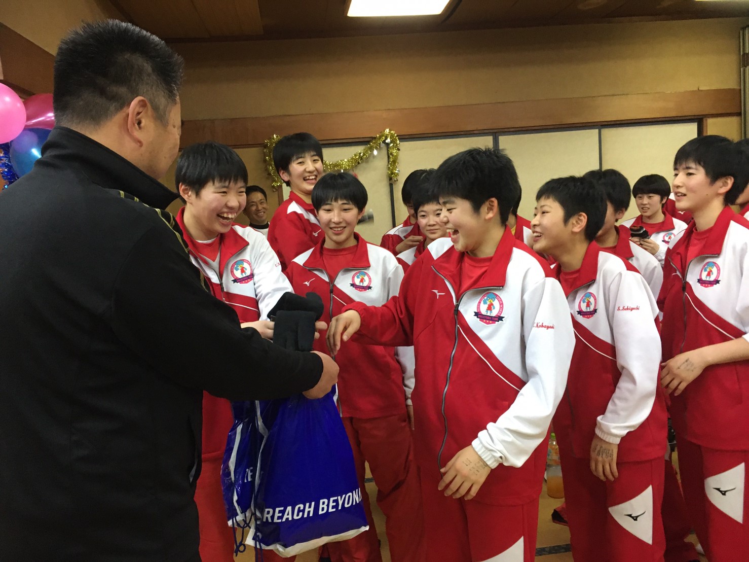 バレーボール部の活動ブログ 水戸女子高等学校 寮改修 クリスマス会